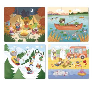 Vilac Wooden Puzzle Adventure 4 in 1